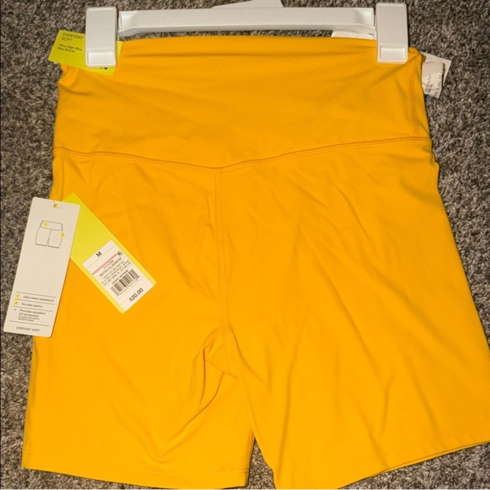 All in Motion Women's Yellow Bike Shorts